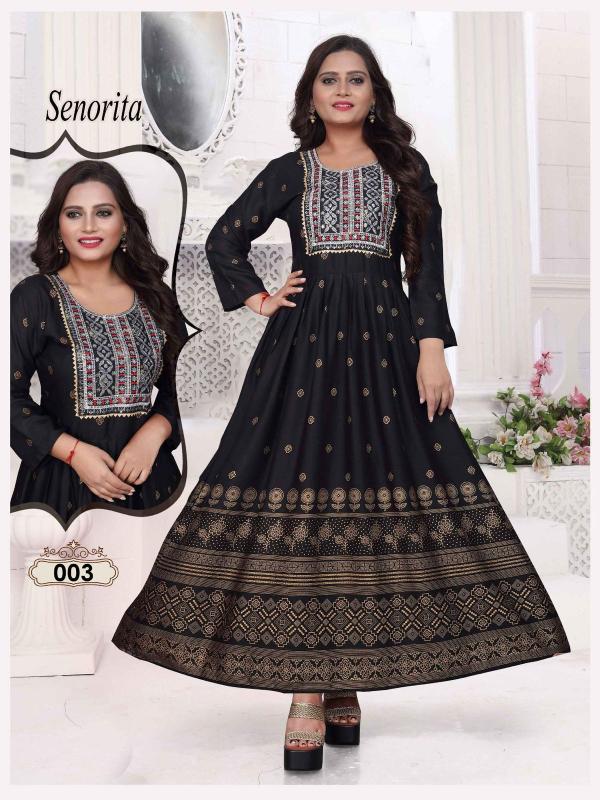 Ft Senorita Vol 1 Rayon Designer Exclusive Kurti Collection